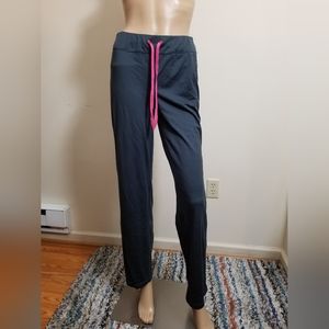 🤍 EUC Danskin Now Grey & Pink Athletic Pants Size S (4-6) Juniors